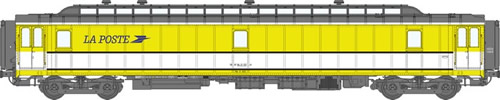 REE Modeles VB-023 - French Post Wagon OCEM 21,6m û PAZ No.  50 87 00 37 333-7 of the SNCF
